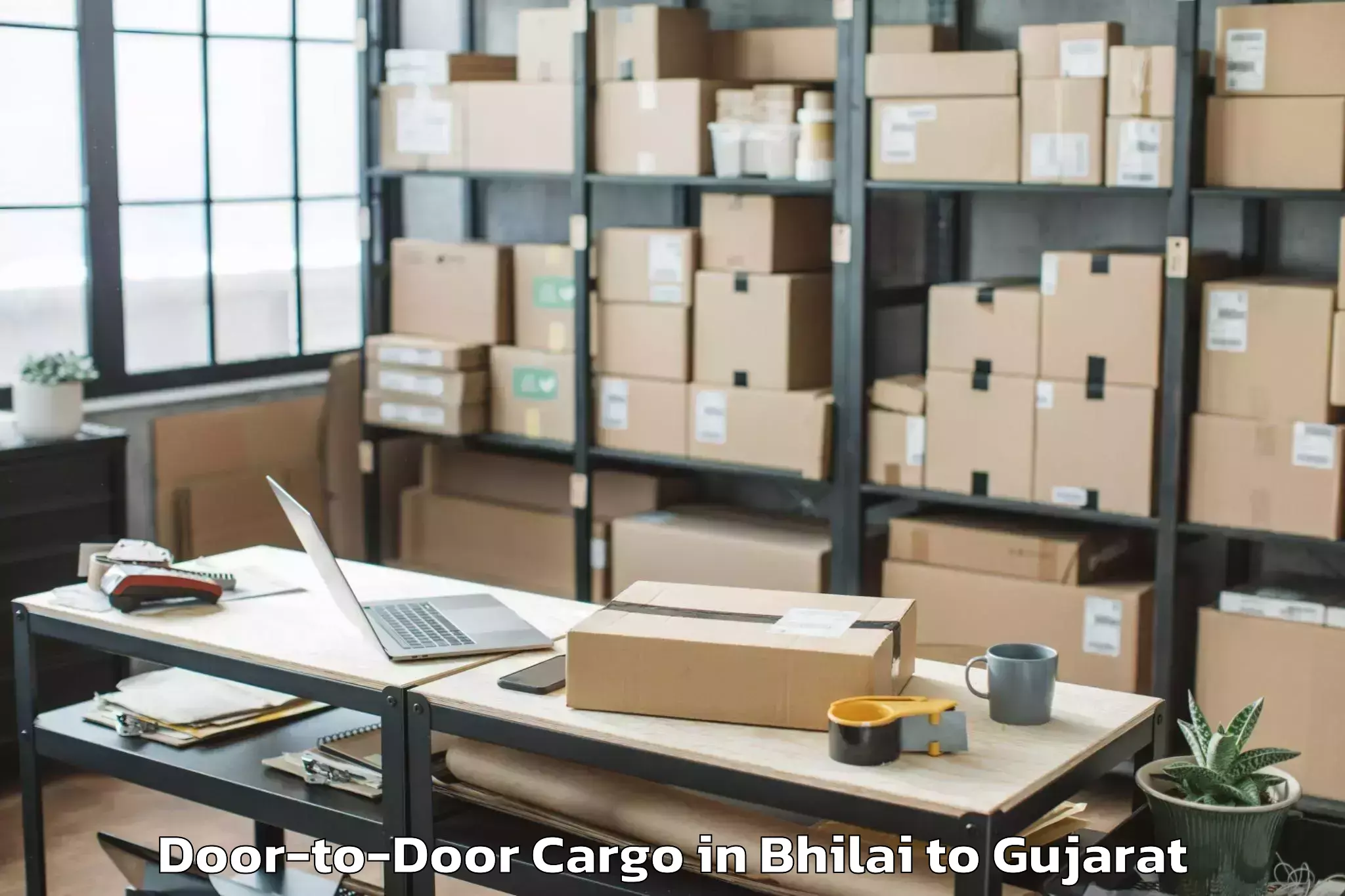 Trusted Bhilai to Sarkhej Door To Door Cargo